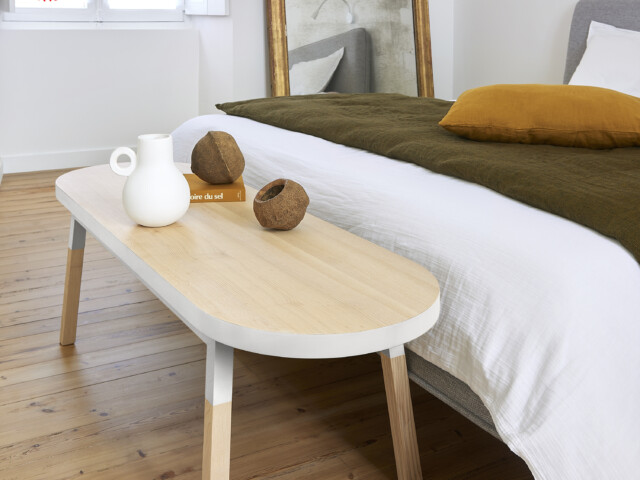 MON PETIT MEUBLE FRANÇAIS - Bout de lit banc en bois massif ÉGÉE - 6 longueurs