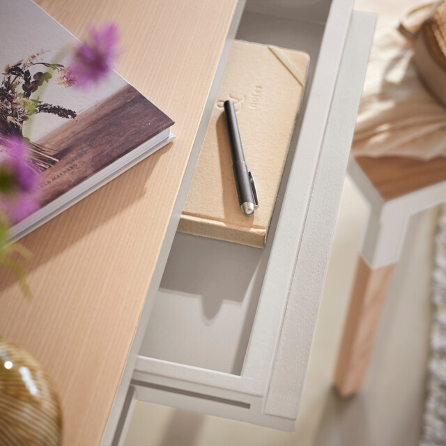 MON PETIT MEUBLE FRANÇAIS - Table bureau bois massif rectangulaire ÉGÉE - 11 couleurs