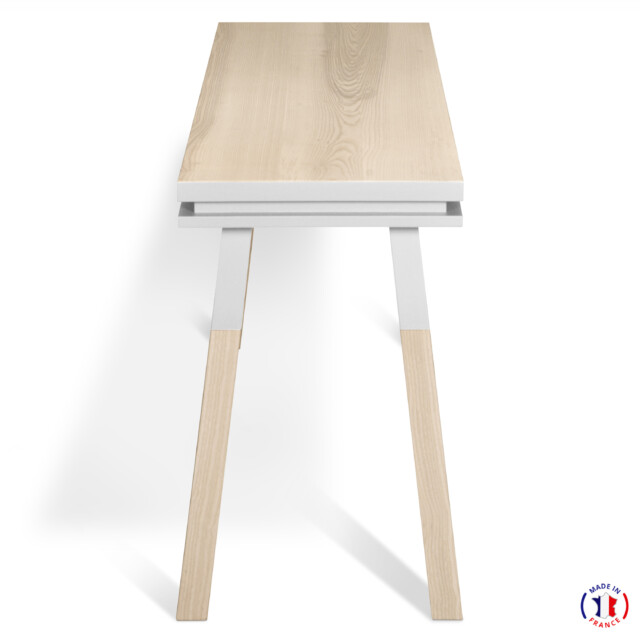 MON PETIT MEUBLE FRANÇAIS - Table bureau bois massif rectangulaire ÉGÉE - 11 couleurs