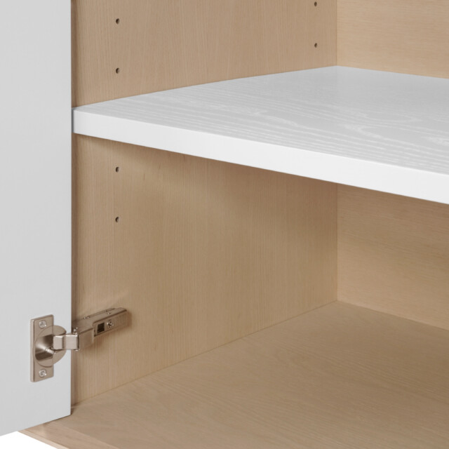 MON PETIT MEUBLE FRANÇAIS - Grand buffet en bois 4 portes KUBE - version basse - 160 à 240 cm