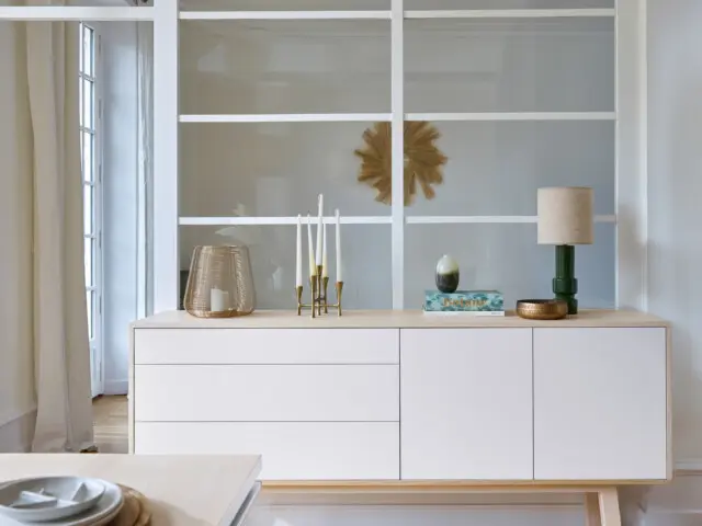 file 488 MON PETIT MEUBLE FRANÇAIS - Grand buffet bois massif KUBE - version haute