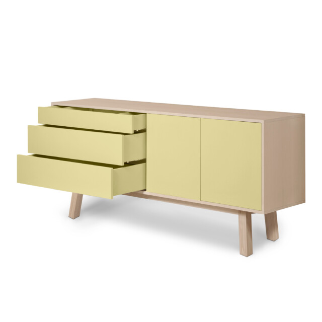MON PETIT MEUBLE FRANÇAIS - Grand buffet bois  massif KUBE - version haute