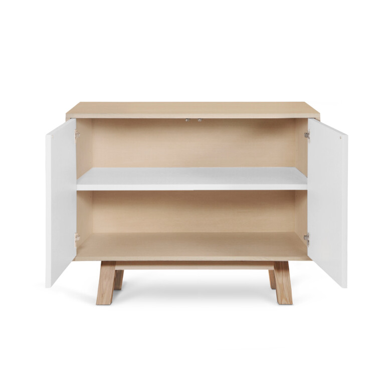 MON PETIT MEUBLE FRANÇAIS - Petit buffet en bois 2 portes KUBE 80 & 100 cm - version basse
