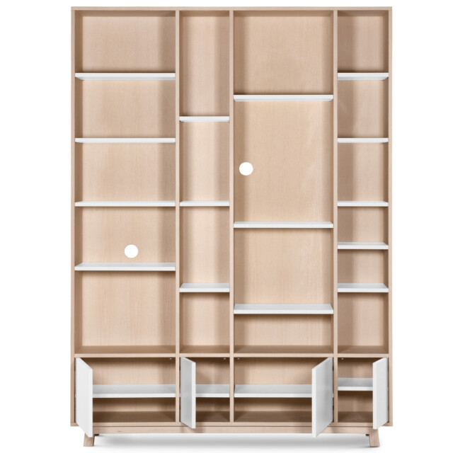 MON PETIT MEUBLE FRANÇAIS - Bibliothèque en bois modulable KUBE L. 160 cm -  4 colonnes