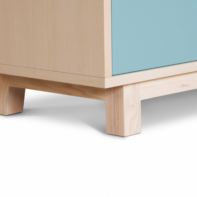 MON PETIT MEUBLE FRANÇAIS - Bibliothèque bois massif modulable KUBE 140 cm - 3 colonnes