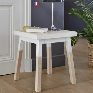Mon Petit Meuble Français - Tables de chevets en bois massif ÉGÉE – lot de 2 pièces, 11 couleurs