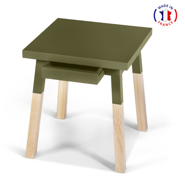 MON PETIT MEUBLE FRANÇAIS - Lot de 2  tables de chevet bois ÉGÉE – 1 tiroir