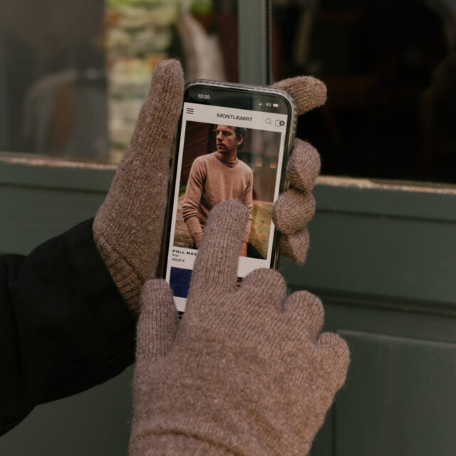 Montlimart - GANTS TACTILES PLEYNET MARRON