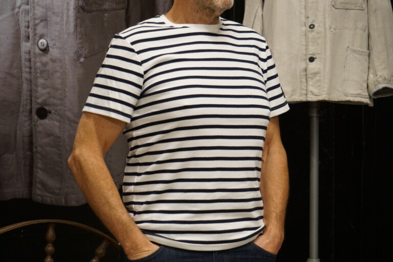 image00001 Kiplay Vintage - T-shirt Marinière 100% Cotion Biologique Homme