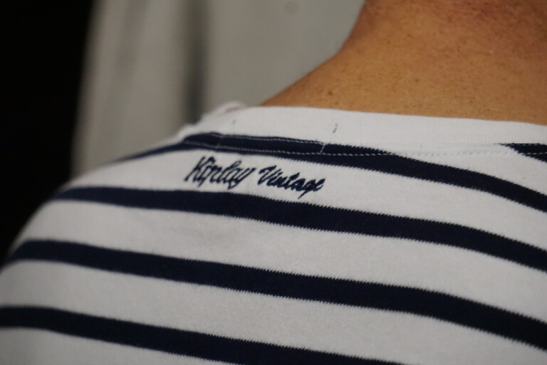 Kiplay Vintage - T-shirt Marinière 100% Coton Biologique Homme