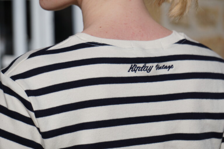Kiplay Vintage - T-shirt Marinière 100% Cotion Biologique Femme