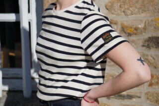 Kiplay Vintage - T-shirt Marinière 100% Cotion Biologique Femme