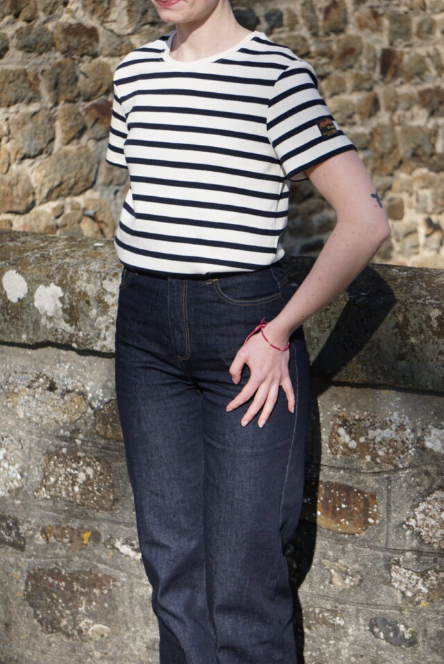 Kiplay Vintage - T-shirt Marinière 100% Cotion Biologique Femme