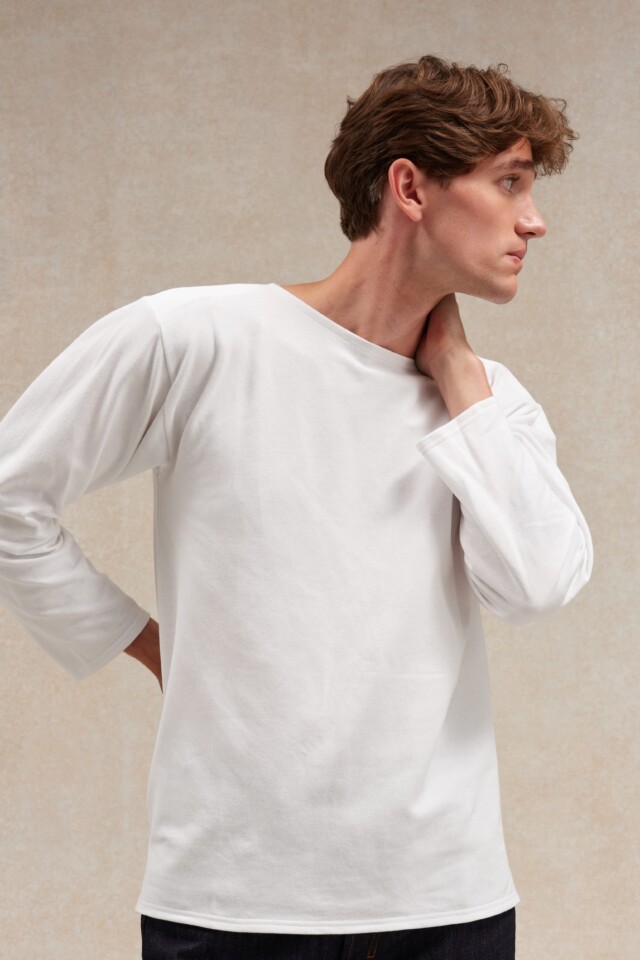 Le Minor - Marinière Rachel blanche pour homme