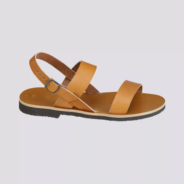 MAX VINCENT - SANDALES DOUBLE BRIDE ALEX cuir tannage vegetal naturel Homme
