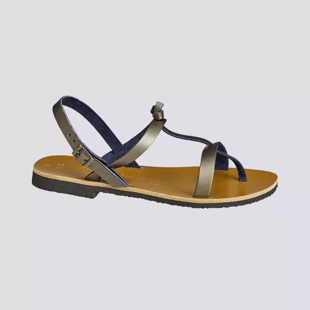 MAX VINCENT - SANDALES DOUBLE BRIDE BANDOL cuir tannage vegetal mordore Femme