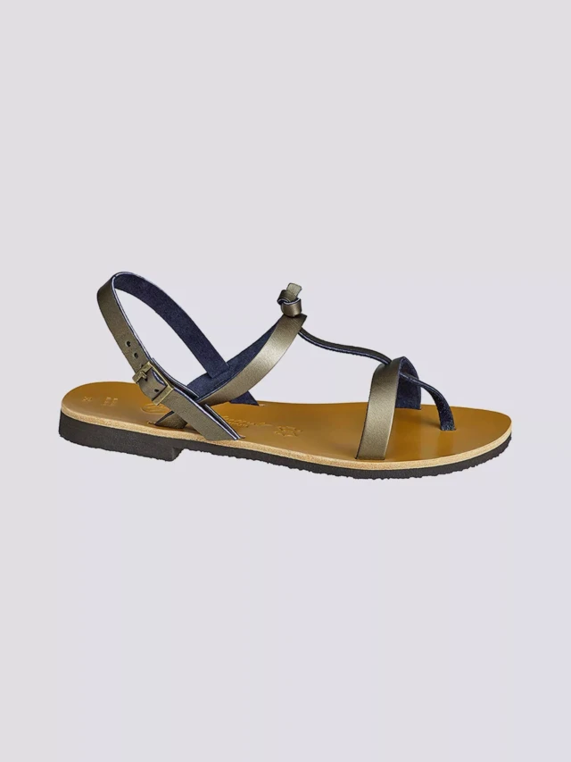 MAX VINCENT - SANDALES DOUBLE BRIDE BANDOL cuir tannage vegetal mordore Femme