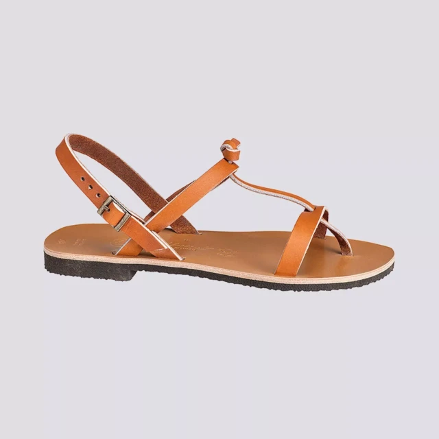 MAX VINCENT - SANDALES DOUBLE BRIDE BANDOL cuir tannage vegetal naturel Femme