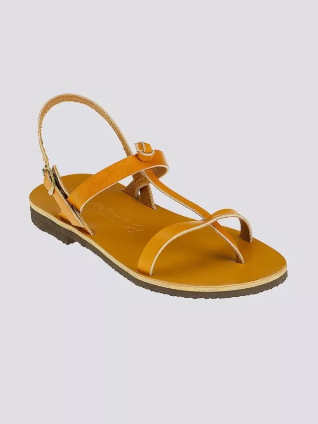 Max Vincent - Sandales double bride bandol cuir tannage vegetal naturel homme