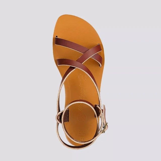 MAX VINCENT - DELPHE cuir tannage vegetal marron Femme