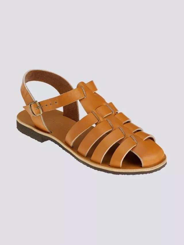 Max Vincent - Sandales fermees helene cuir tannage vegetal naturel femme