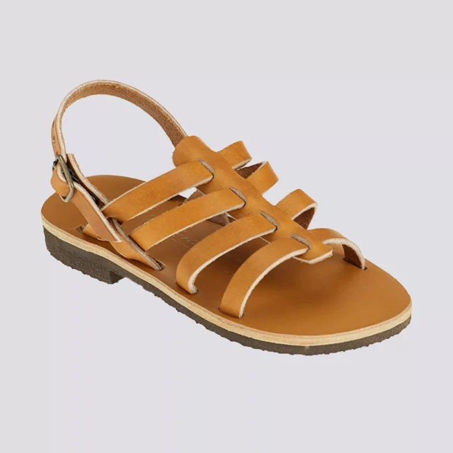 MAX VINCENT - TROPEZIENNE PAMPELONE cuir tannage vegetal naturel Enfant