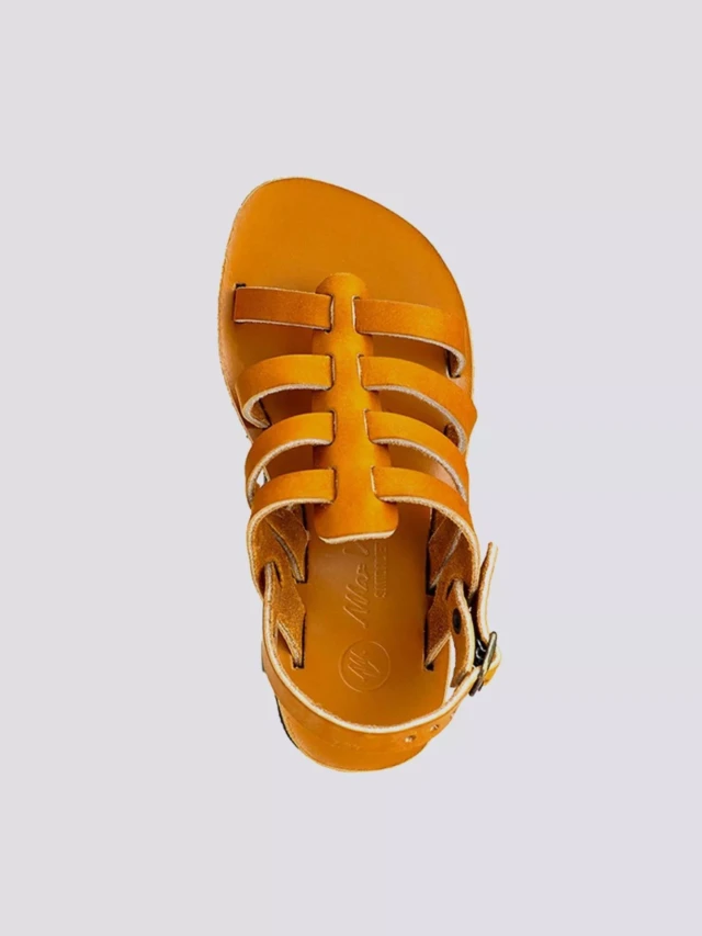 MAX VINCENT - TROPEZIENNE PAMPELONE cuir tannage vegetal naturel Enfant