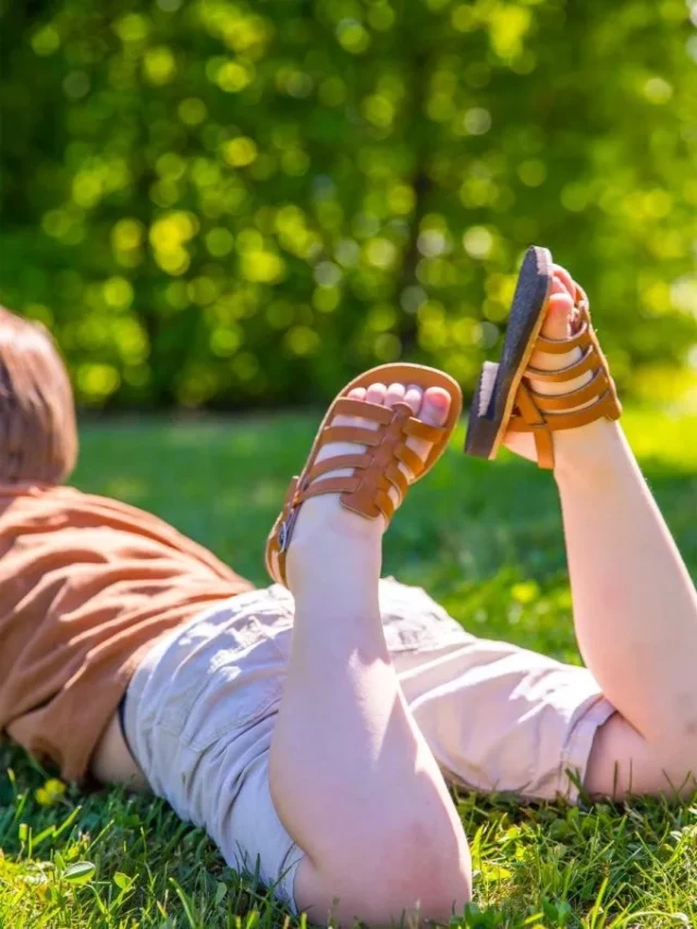 Max Vincent - Tropezienne pampelone cuir tannage vegetal naturel enfant