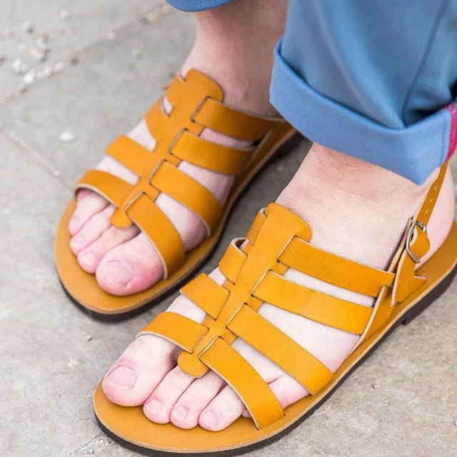 MAX VINCENT - TROPEZIENNE PAMPELONE cuir tannage vegetal naturel Homme