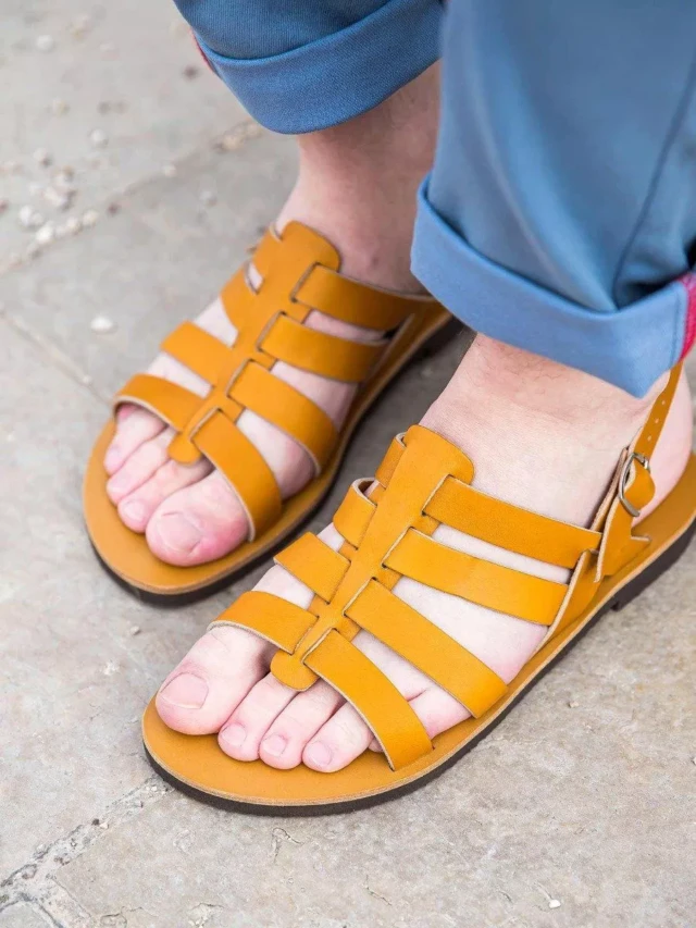 MAX VINCENT - TROPEZIENNE PAMPELONE cuir tannage vegetal naturel Homme