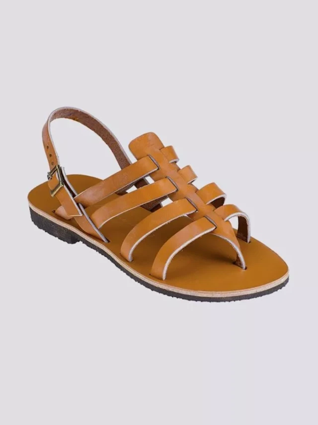 Max Vincent - Tropezienne pompei cuir tannage vegetal naturel femme