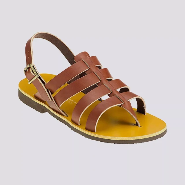 MAX VINCENT - TROPEZIENNE ROME cuir tannage vegetal marron Homme