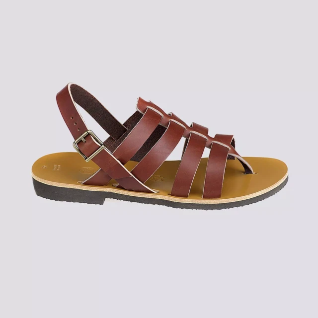 MAX VINCENT - TROPEZIENNE ROME cuir tannage vegetal marron Homme