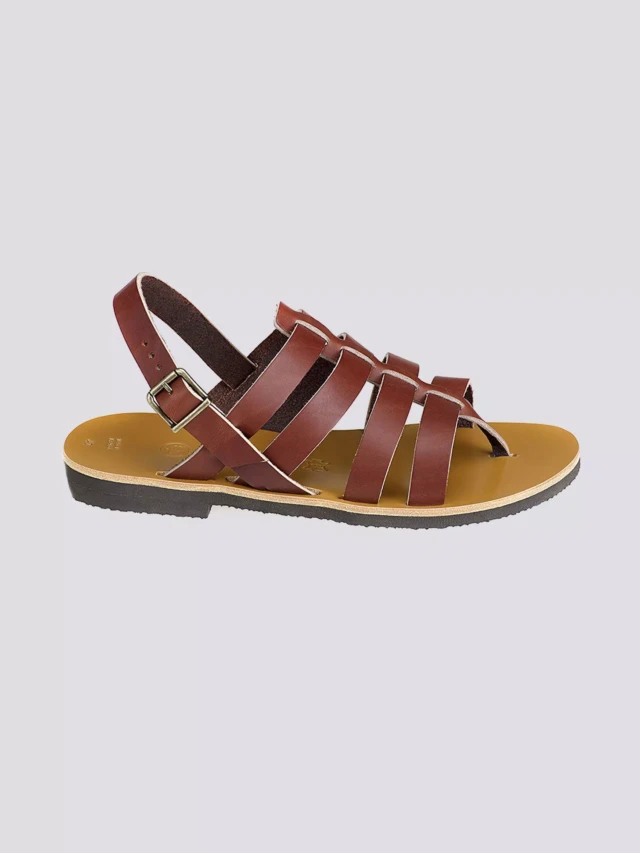 MAX VINCENT - TROPEZIENNE ROME cuir tannage vegetal marron Homme