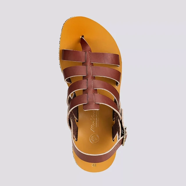 MAX VINCENT - TROPEZIENNE ROME cuir tannage vegetal marron Homme