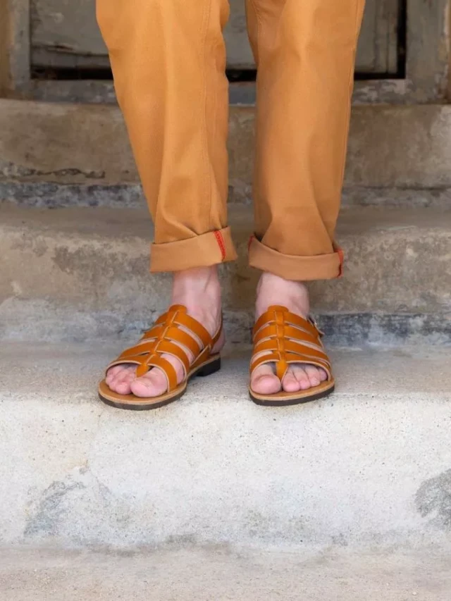 Max Vincent - Tropezienne rome cuir tannage vegetal naturel homme