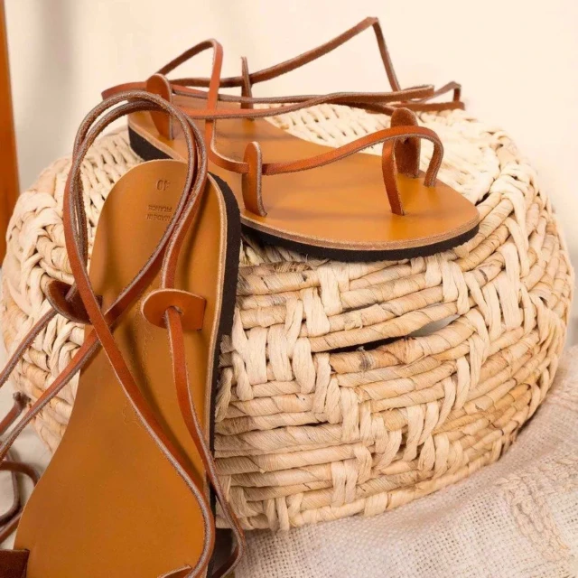 MAX VINCENT - SPARTIATES cuir tannage vegetal naturel Femme