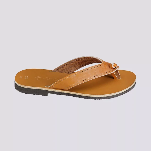 MAX VINCENT - TONGS TENERE cuir tannage vegetal naturel Homme