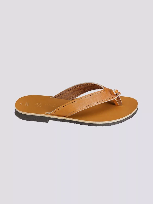 MAX VINCENT - TONGS TENERE cuir tannage vegetal naturel Homme