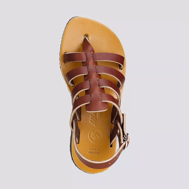 MAX VINCENT - TROPEZIENNE cuir tannage vegetal marron Enfant