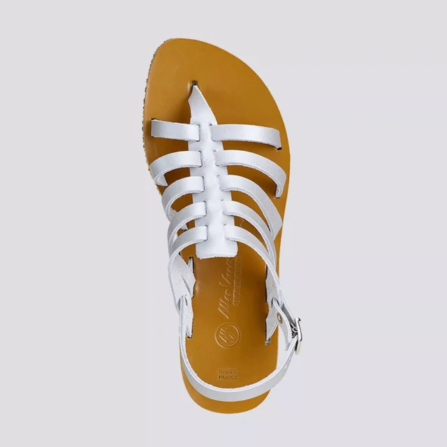 MAX VINCENT - TROPEZIENNE cuir tannage vegetal argent Femme