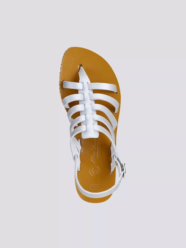 MAX VINCENT - TROPEZIENNE cuir tannage vegetal argent Femme