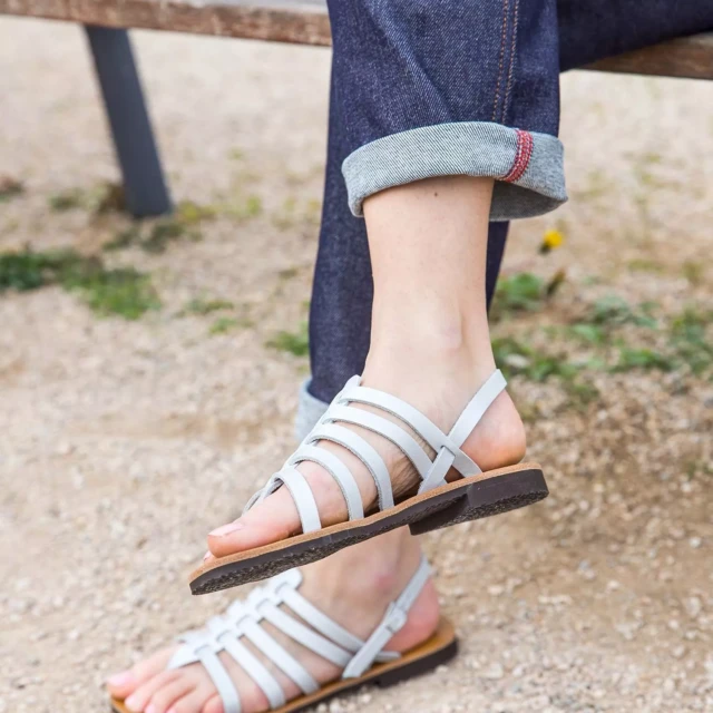 MAX VINCENT - TROPEZIENNE cuir tannage vegetal argent Femme