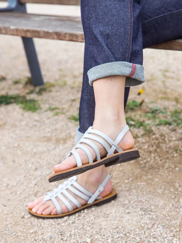 MAX VINCENT - TROPEZIENNE cuir tannage vegetal argent Femme