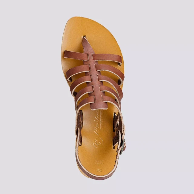 MAX VINCENT - TROPEZIENNE cuir tannage vegetal marron Femme