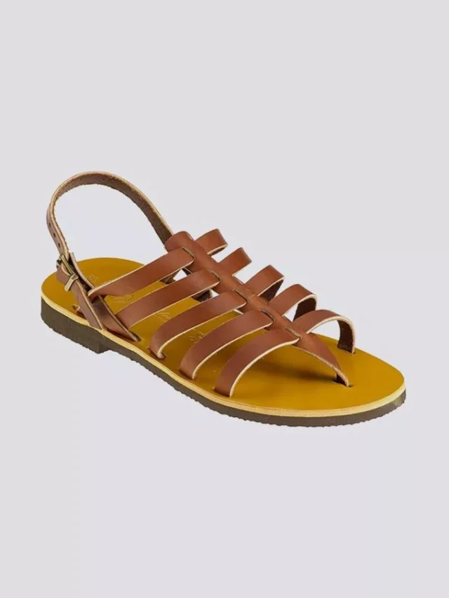 Max Vincent - Tropezienne cuir tannage vegetal marron homme
