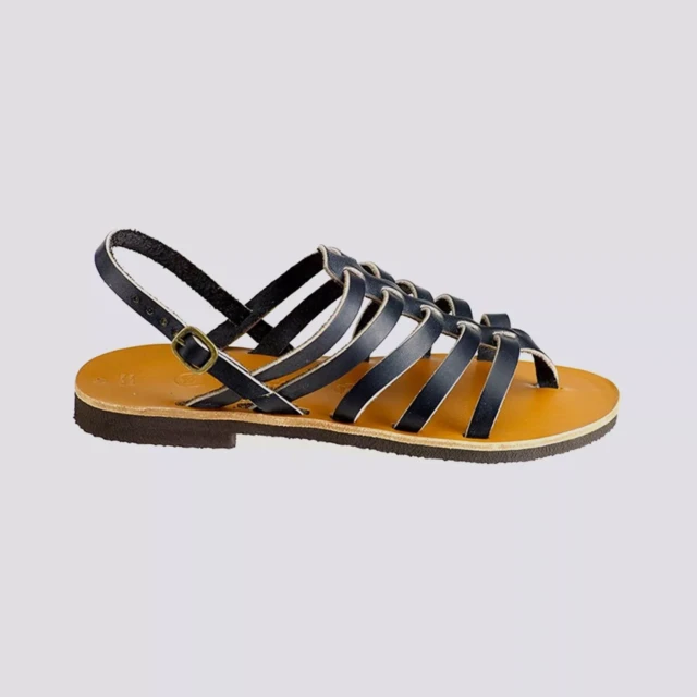 MAX VINCENT - TROPEZIENNE cuir tannage vegetal noir Homme