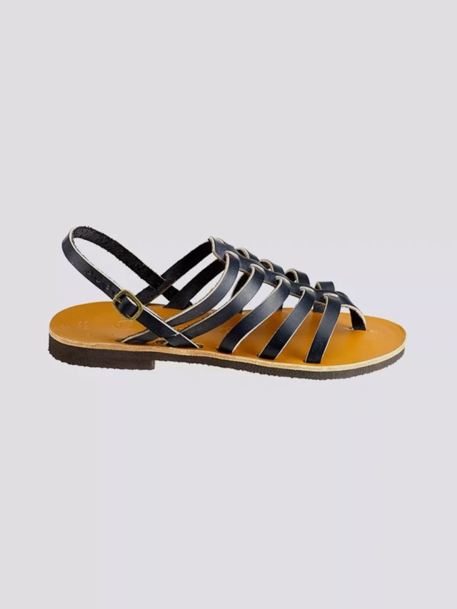 MAX VINCENT - TROPEZIENNE cuir tannage vegetal noir Homme