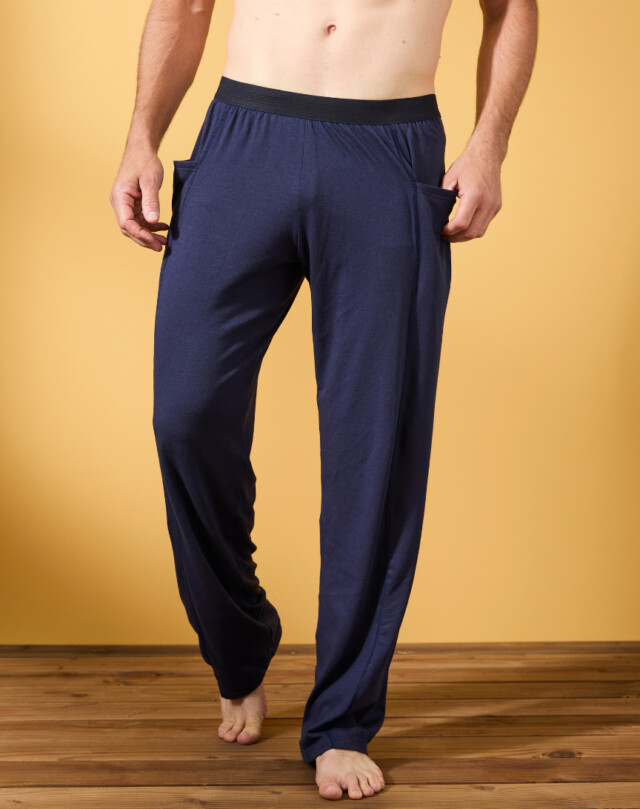 Lemahieu - Pantalon coton modal - Marine - Homme