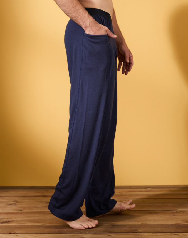 Lemahieu - Pantalon coton modal - Marine - Homme